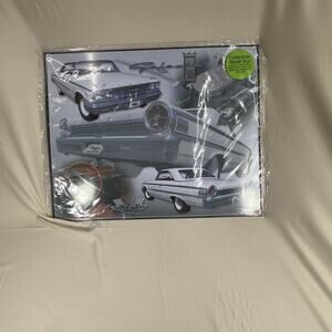 Sign Of The Times Ford Galaxie 500 Metal 15 x12 Photo Wall Art Speed Shop